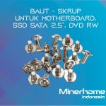 Baut Screw Skrup Motherboard Mobo / SSD Sata / DVD RW pada PC Komputer