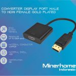 Converter Adapter Display Port to HDMI High Quality / DP to HDMI