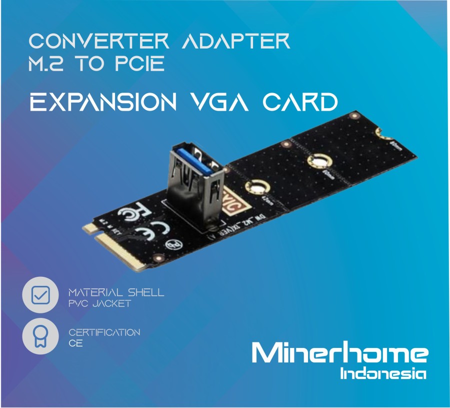 Converter M2 NGFF to PCIE Expansion VGA Card