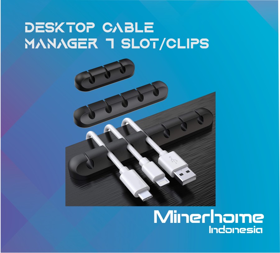 Kabel Management Organizer Clip System Silicone