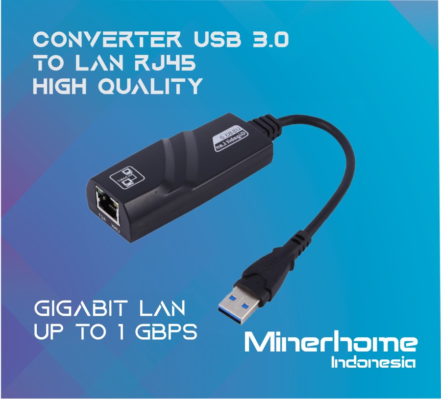 USB 3.0 To LAN Ethernet Gigabit Adapter Up To 1 Gbps