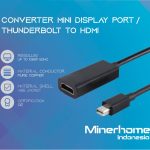 Converter Adapter Mini Display Port / Thunderbolt to HDMI High Quality