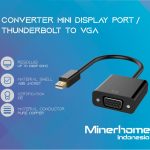 Converter Adapter Mini Display Port / Thunderbolt to VGA High Quality