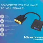 Converter Adapter DVI 24+1 to VGA Gold Plated High Quality