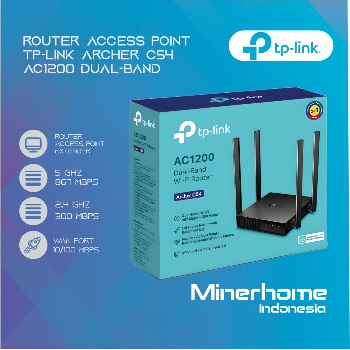 Router Access Point TP-Link ARCHER C54 AC1200 Dual-Band
