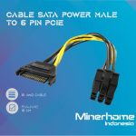 Kabel Sata Power 15pin Male To 6 Pin Male PCIE