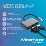 Converter USB 3.0 to HDMI, VGA High Quality