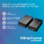 HDMI to LAN Extender RJ45 Ports LAN Network up to 60m