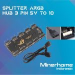 Fan Hub Splitter RGB 4pin to x10 Led Strip Fan Hub Led – 3 Pin ARGB