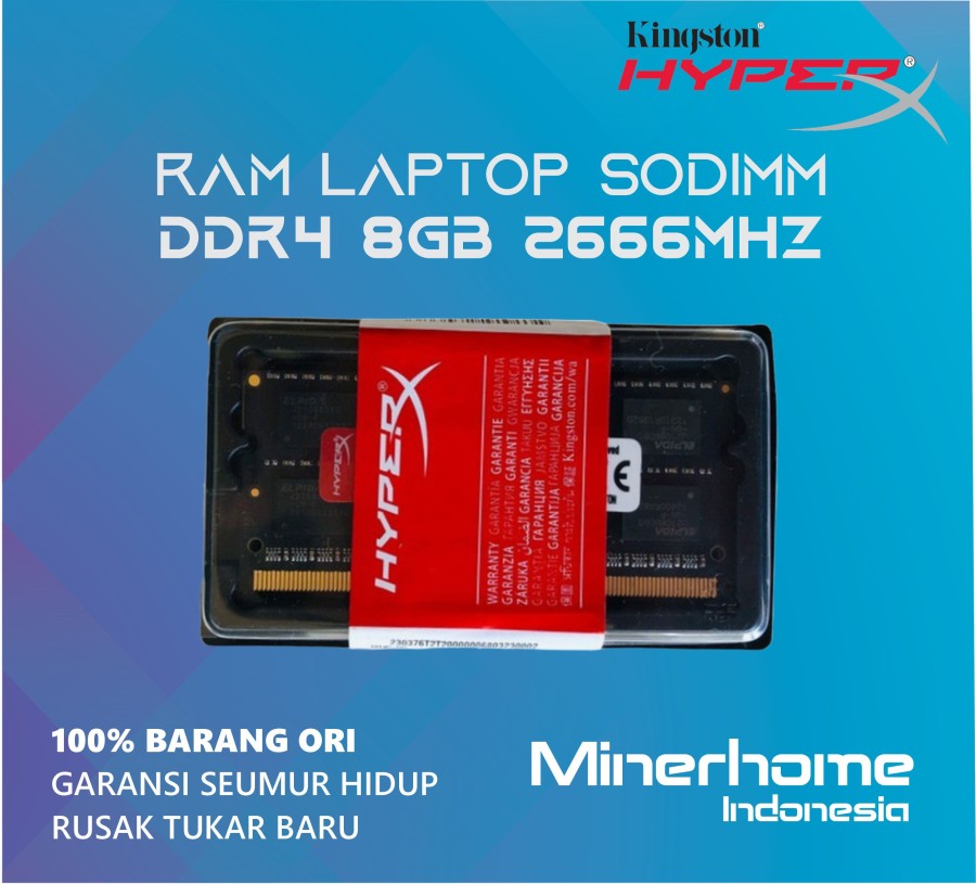 Memory RAM Laptop SODIMM DDR4 8GB 2666Mhz PC21300