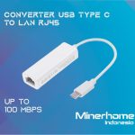 USB Type C 3.1 to LAN RJ45 Up To 100 Mbps