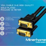 Kabel VGA Male To Male High Quality 3+6 1m/3m/5m/10m/15m
