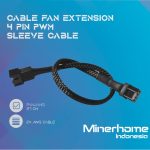 Kabel Fan Extension 4 Pin PWM Sleeve Cable