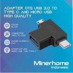 Adapter OTG USB 3.0 to Type C and Micro USB High Quality