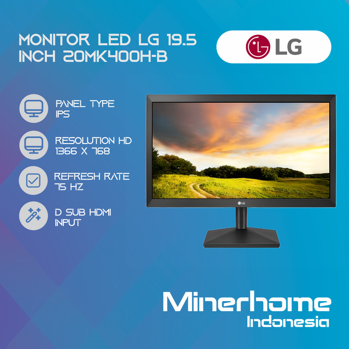 Monitor LED LG 19.5 Inch 20MK400H-B