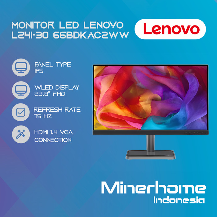 Monitor LED 23.8 inch IPS LENOVO L24i-30 66BDKAC2WW 75Hz Full HD